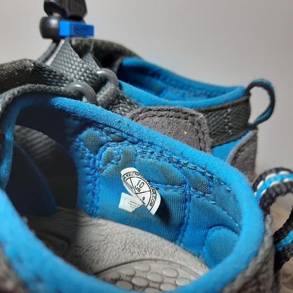 Kids Blue and Gray Outdoor Sandals - Picture 7 of 9